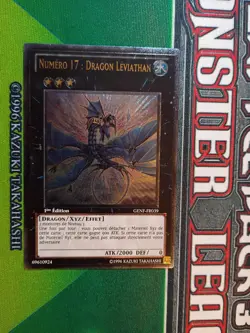 *STRANGE CENTERING* FRENCH MP 1st Ed Leviathan Dragon GENF-FR039 Ultimate Yugioh - Image 3