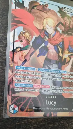 One Piece Card Game TCG Lucy OP15-002 Alt Art Leader - Image 5