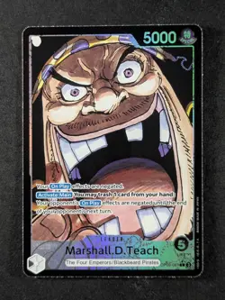 2024 One Piece MARSHALL.D.TEACH #OP09-081 Emperors in the New World Leader ENG - Image 1