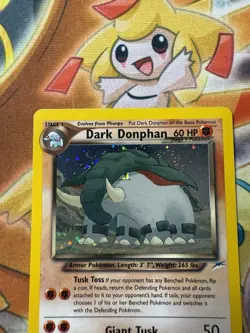 Pokemon TCG 2002 Neo Destiny Set: Dark Donphan 3/105 - Rare Holo Card - NM - Image 2