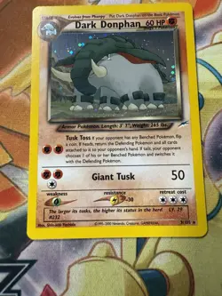 Pokemon TCG 2002 Neo Destiny Set: Dark Donphan 3/105 - Rare Holo Card - NM - Image 3