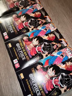One Piece OP-09 Emperors In The New World 12-Card Sleeved Booster Pack Lot of 4 - Image 2