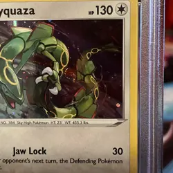 2020 Pokemon Black Star Promo Rayquaza Holo Card SWSH029 Psa 9 With Swirl! - Image 2