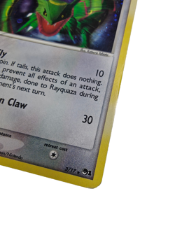 Rayquaza 003/017 POP Series 1 Holographic Rare Card Good Observe Side Condition - Image 2