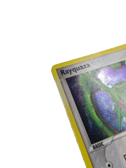 Rayquaza 003/017 POP Series 1 Holographic Rare Card Good Observe Side Condition - Image 3