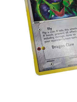 Rayquaza 003/017 POP Series 1 Holographic Rare Card Good Observe Side Condition - Image 4