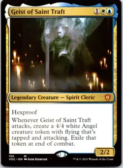 Geist of Saint Traft Commander: Innistrad: Crimson Vow, 155 NM - Image 1