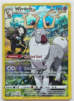 Wyrdeer TG06/TG30 Trainer Gallery Astral Radiance Sword & Shield Pokemon Card - Image 1