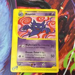 Pokemon TCG Expedition Base Set Haunter Card 80/165 Regular - NM/LP - Image 1