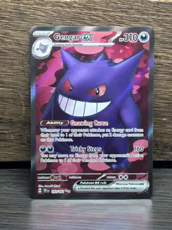 Pokemon Gengar EX Holo Ultra Rare Full Art 193/162 SV05 Temporal Forces NM - Image 1