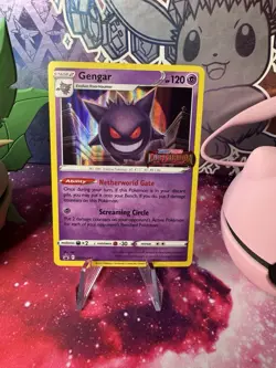 Pokemon Gengar SWSH241 Lost Origin Stamped Promo Holo Card Near Mint Condition - Image 1