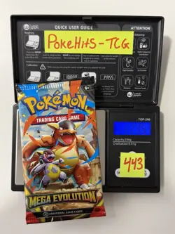 (SOLID)🔥 22.35g Pokemon TCG Mega Evolution Booster Pack Factory Sealed✅ - Image 1