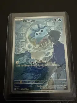 Pokemon Mantyke Illustration Rare Holo SV04: Paradox Rift 189/182 - Image 3