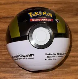 Pokemon TCG Poke Ball Ultra Ball E25 Tin 3 Booster Packs Inside New Sealed - Image 1
