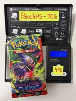 (HEAVY)🔥 22.50g Pokemon TCG Phantasmal Flames Booster Pack Factory Sealed✅ - Image 1
