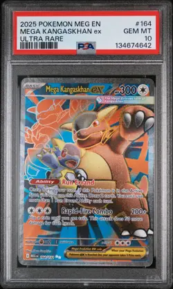 2025 POKEMON MEG EN-MEGA EVOLUTION ULTRA RARE #164 MEGA KANGASKHAN EX PSA 10 - Image 1