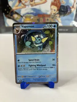 Pokemon - Vaporeon Cosmos Holo -plus Jolteon & Flareon - Black Star Promo Card - Image 1