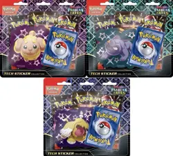 ✅ Pokemon TCG Paldean Fates Tech Sticker Collection Set Of 3 Factory Sealed ✅ - Image 1