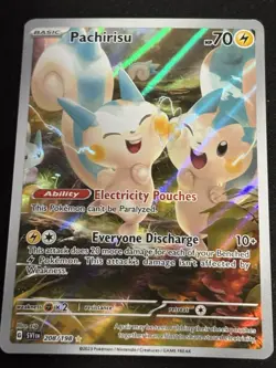 Pokemon TCG Scarlet & Violet Pachirisu 208/198 Illustration Rare - Image 1