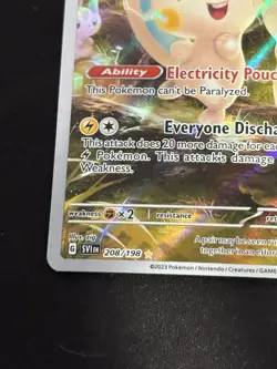 Pokemon TCG Scarlet & Violet Pachirisu 208/198 Illustration Rare - Image 5