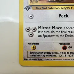 Spearow - 62/64 - Jungle Set - 1st Edition - Common - Pokemon - WOTC - NM - Image 5
