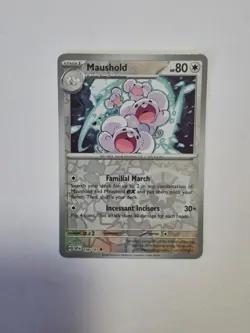 Maushold 158/191 Uncommon Surging Sparks Pokemon Reverse Holo Near Mint - Image 1