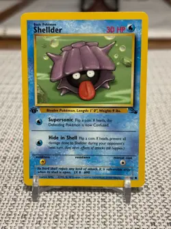 1999 Pokemon #54/62 Shellder (Fossil Set) Non Holo - 1st Edition - NM - Image 1