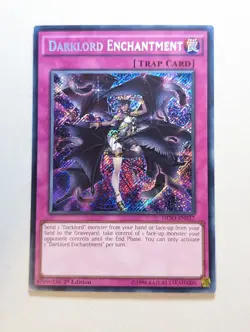 Darklord Enchantment DESO-EN037 Secret Rare 1st Edition YuGiOh - Image 1