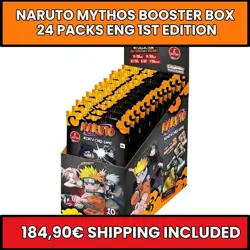 Naruto Mythos TCG Booster Box Display 24 Packs ENG 1st Edition Sealed SHIP48H - Image 1