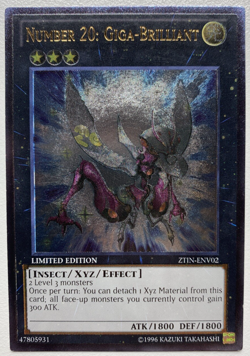 Number 20: Giga-Brilliant - ZTIN-ENV02 - Ultimate Rare - Limited Edition Yugioh - Image 1
