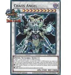 Yugioh! 1x Chaos Angel RA05-EN043 Platinum Secret Rare 1st Ed NM - Image 1