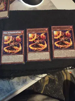 Yugioh! 3x Zoroa, the Magistus of Flame MZMU-EN094 Rare 1st Ed NM - Image 1