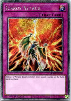 Icarus Attack - RA03-EN165 - Platinum Secret Rare - 1st Edition - Yugioh - Image 1