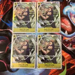 ONE PIECE JAPANESE Roronoa Zoro OP15-113 SR Adventure on KAMI's Island x4 - Image 1