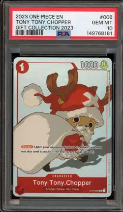 One Piece CCG Tony Tony.Chopper Gift Coll. 2023 ST01-006 PSA 10 Gem Mint - Image 1