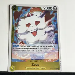 ONE PIECE CCG card: Zeus op11-106 R, foil, English, Misa Matoki tag Nami sp tr - Image 2