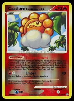 Pokemon Card - Castform Sunny Form Legends Awakened 51/146 Reverse Holo Uncommon - Image 1