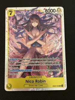 Nico Robin EB03-055 SR Super Rare Extra Booster Heroines Edition One Piece Card - Image 1