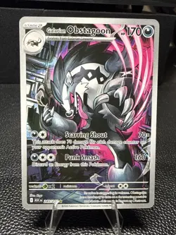 Pokemon TCG Galarian Obstagoon 245/217 Ascended Heroes Card Illustration Rare NM - Image 1