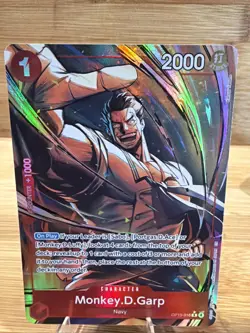 Monkey D. Garp Alt Art OP13-016 - One Piece English Rare Foil Card - Image 1