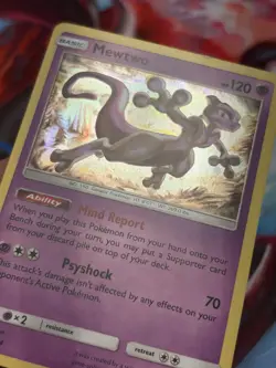 Pokemon Mewtwo SM214 Sun & Moon Promo Holo Basic 120HP 2019 TCG Card - Image 3