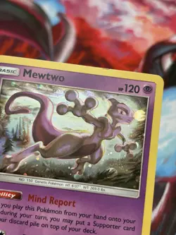 Pokemon Mewtwo SM214 Sun & Moon Promo Holo Basic 120HP 2019 TCG Card - Image 4