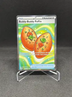 Pokemon TCG Buddy-Buddy Poffin Ultra Rare 167/132 Trainer Holo Card - NM 2 - Image 1