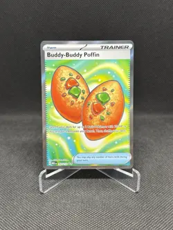 Pokemon TCG Buddy-Buddy Poffin Ultra Rare 167/132 Trainer Holo Card - NM 1 - Image 1