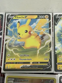 Pokemon TCG V Card Lot x10 Pikachu Mewtwo Zamazenta Full Art Bundle - Image 4
