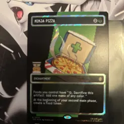 Ninja Pizza - Surge Foil - Borderless Teenage Mutant Ninja Turtles MTG Pixel Art - Image 4