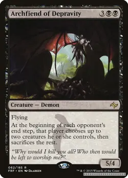 Archfiend of Depravity [FRF - 62] - LP [Normal] TCG MTG - Image 1