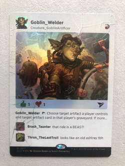 Mtg Secret Lair Goblin Welder Goblingram FOIL NM - Image 1