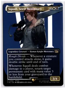 Squall, SeeD Mercenary (Borderless) 402 FINAL FANTASY Magic: The Gathering NM - Image 1
