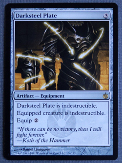 MTG Darksteel Plate | Mirrodin Besieged | NM | Artifact Equipment EDH - Image 1